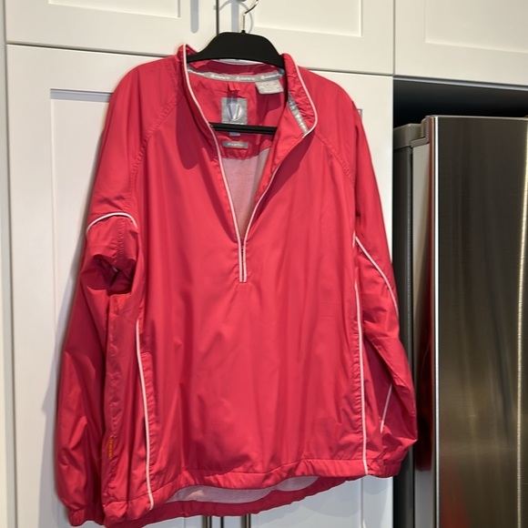Sunice Windbreaker Pullover Half Zip Women’s size M Hot Pink Light Jacket - Picture 2 of 12